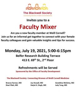 Blackwell Society Faculty Mixer