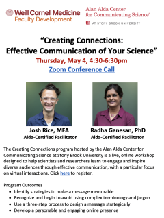Creating Connections: Effective Communication of Your Science
